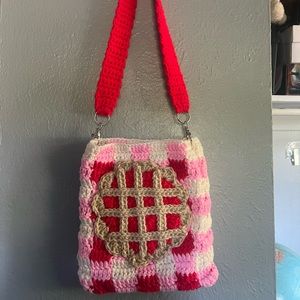 Cherry Pie Crochet Shoulder Bag